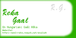 reka gaal business card